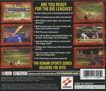 Bottom of the 9th 97 (US) box cover back